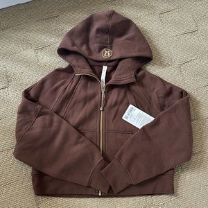 Lululemon scuba oversized fill zip xs/s Java